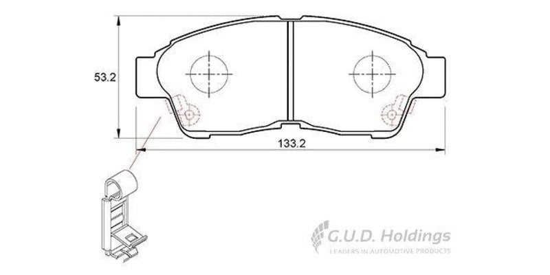 Brake Pads Front Toyota Camry (93-00) Gaia (98-04) Rav 4 [1] (95-00) (SAFELINE D3030S)