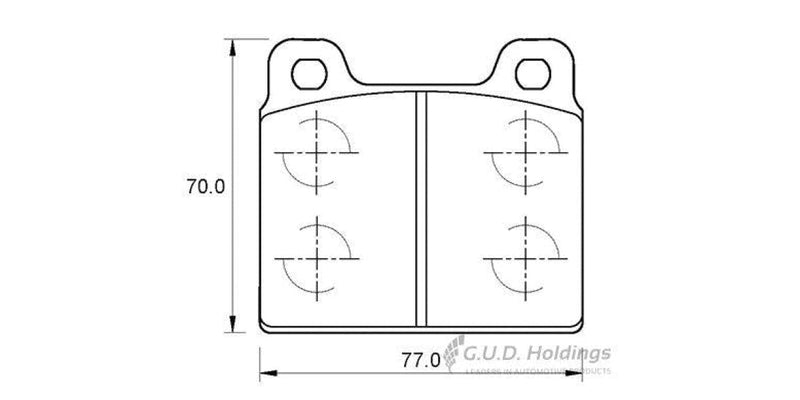 Brake Pads Front Vw Kombi 1975-1994 (SAFELINE D195S)