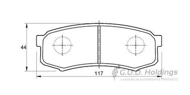 Brake Pads Fr/Rr Toyota Fortuner Gd-6 16- Prado 97-10, Fj Cruiser 11- (SAFELINE D3073S)