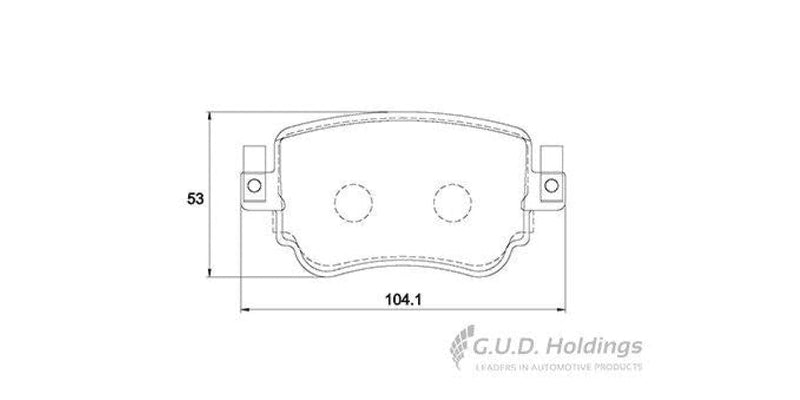 Brake Pads Rear Audi A1 1.0 (15-) Q3 (14-) S1 (14-18) Vw Caddy (15-) (SAFELINE D4137S)