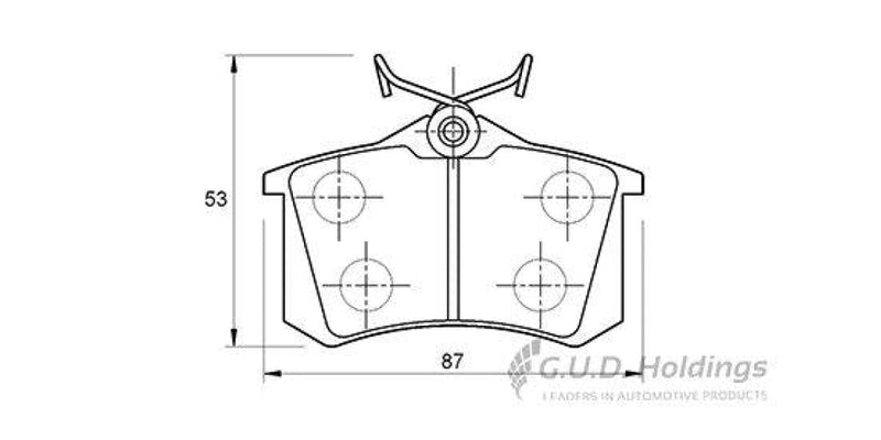 Brake Pads Rear Audi A1 (14-) A3 (99-03) A4 (95-08) A6 (97-03) Citroen C2,C3 (02-) Peugeot 1007,307,807 (01-08) Renault Clio [3],Megane,Modus,Scenic (SAFELINE D985S)