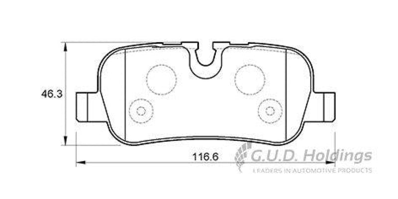 Brake Pads Rear Land Rover Discovery [3] 05-09 (SAFELINE D3638S)