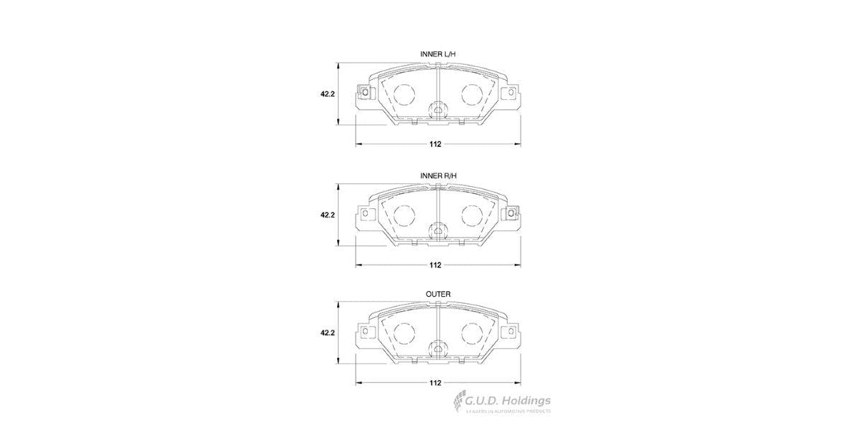Brake Pads Rear Mazda Cx-5 (2014-) Mx5 (2015-) (SAFELINE D4164S)
