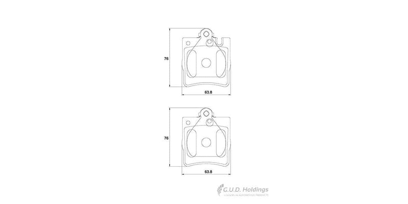 Brake Pads Rear Mercedes C-Class (01-08) [W203] E430 (97-02) Slk 350 [R171] (-2011) (SAFELINE D3321S)