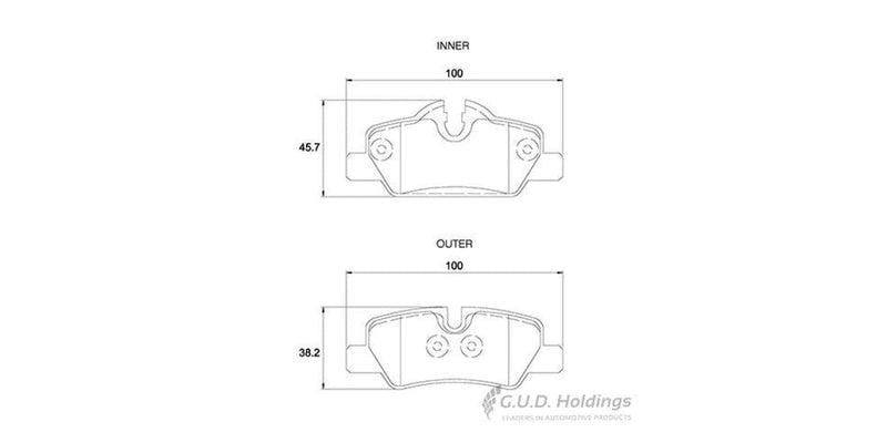 Brake Pads Rear Mini Cooper [3] [F56] (14-) (SAFELINE D4215S)