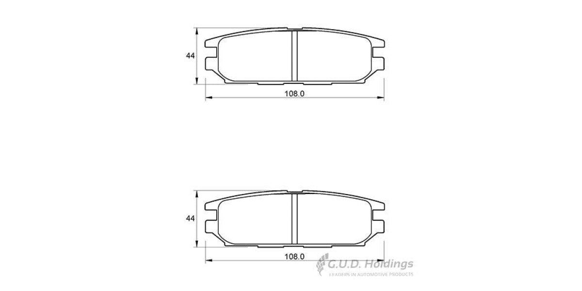 Brake Pads Rear Mitsubishi Pajero 1.8I (99-02) (SAFELINE D3267S)