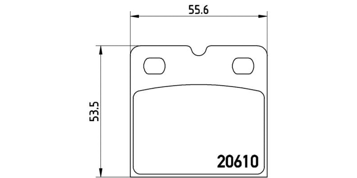 Brake Pads Rear Set (Brembo) (P02001)