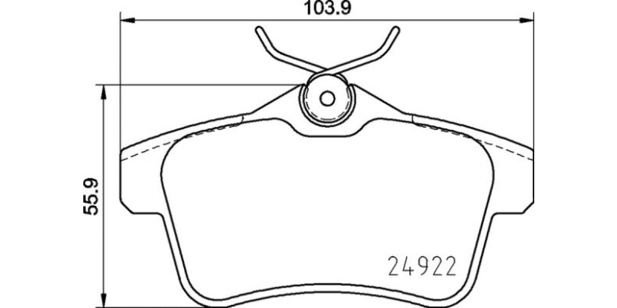 Brake Pads Rear Set (Brembo) (P06102)