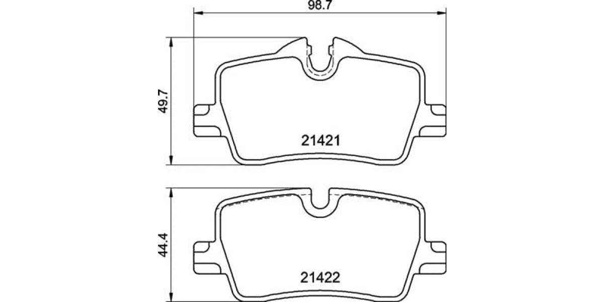 Brake Pads Rear Set (Brembo) (P06113)