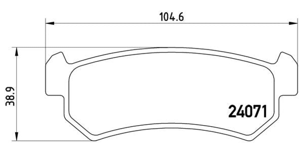 Brake Pads Rear Set (Brembo) (P10001)