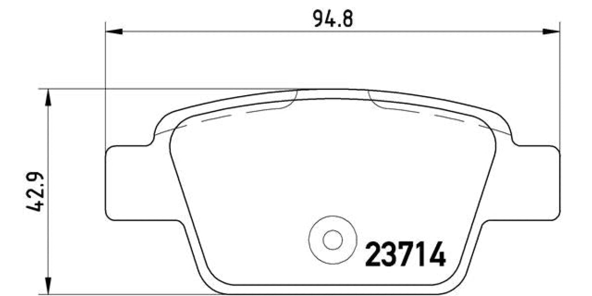 Brake Pads Rear Set (Brembo) (P23080)