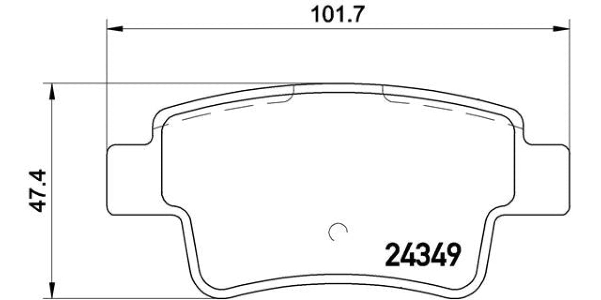 Brake Pads Rear Set (Brembo) (P23104)