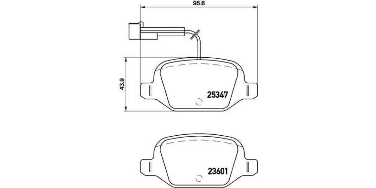 Brake Pads Rear Set (Brembo) (P23146)