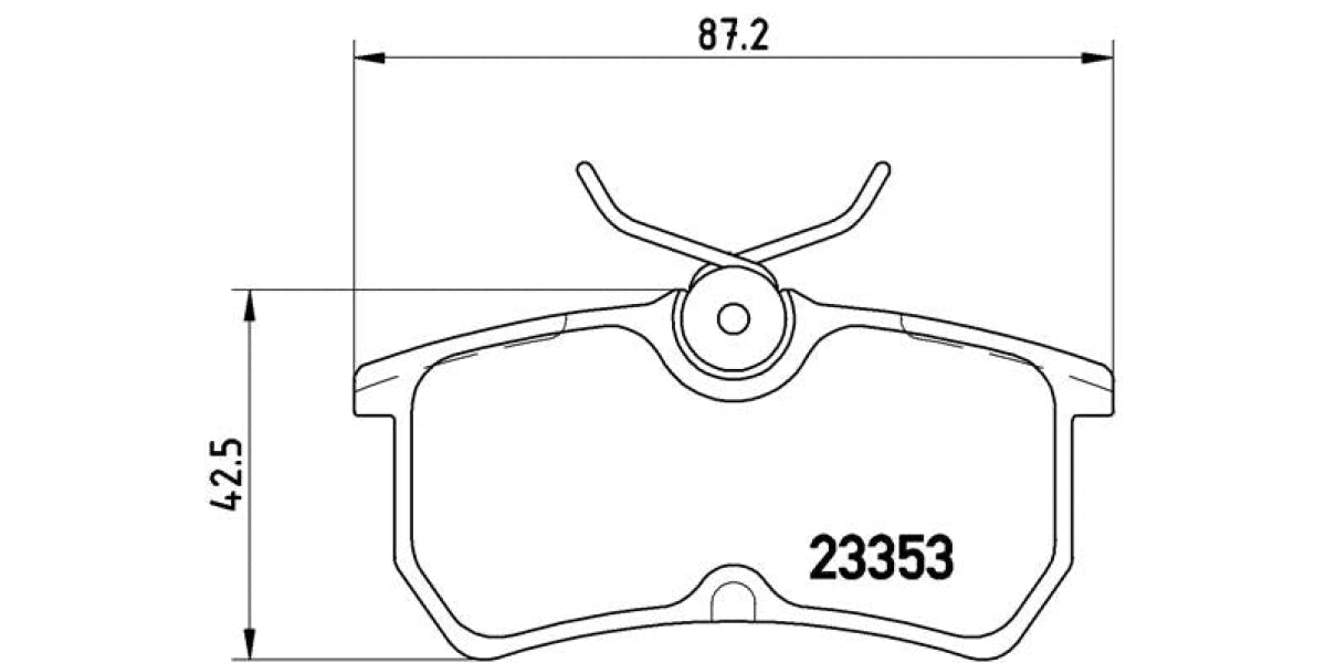 Brake Pads Rear Set (Brembo) (P24047)