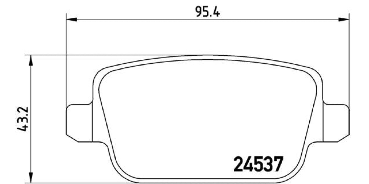 Brake Pads Rear Set (Brembo) (P24075X)