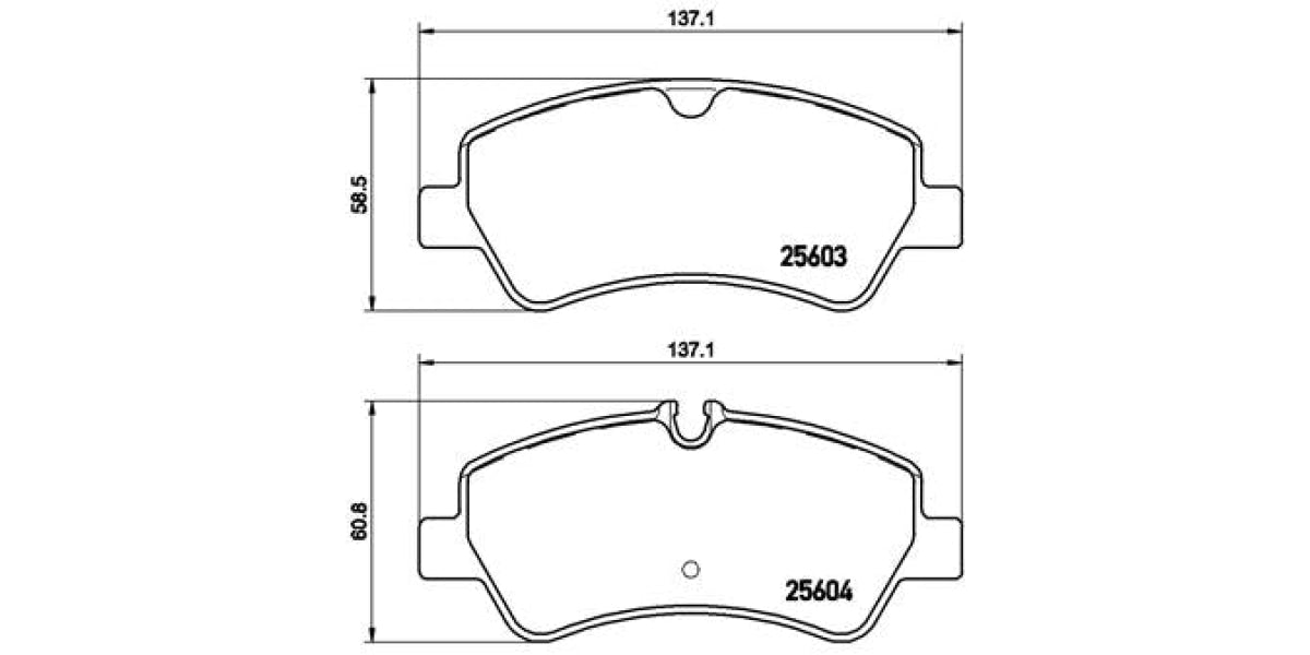 Brake Pads Rear Set (Brembo) (P24160)