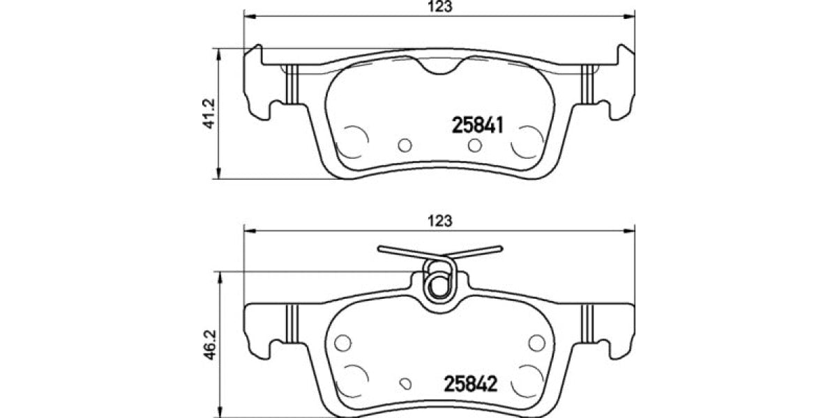 Brake Pads Rear Set (Brembo) (P24204)