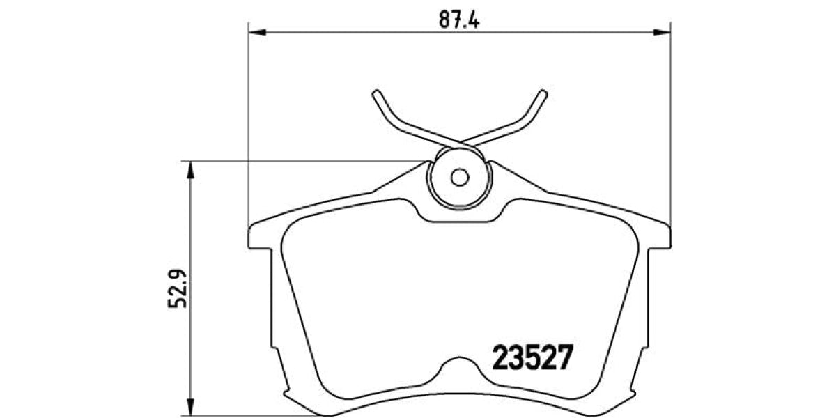 Brake Pads Rear Set (Brembo) (P28030)