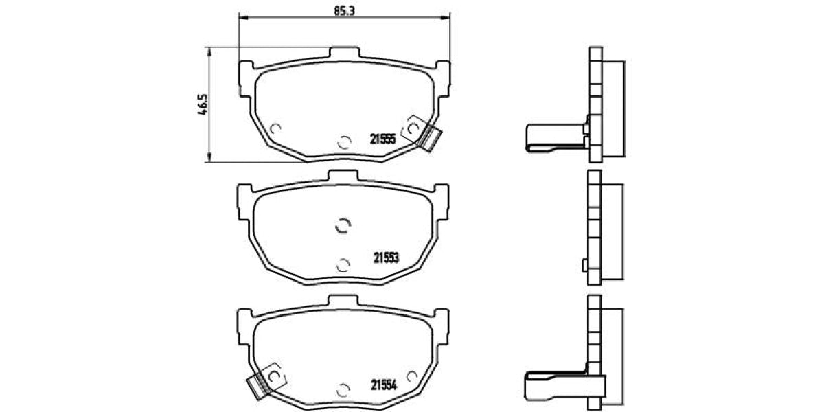 Brake Pads Rear Set (Brembo) (P30003)