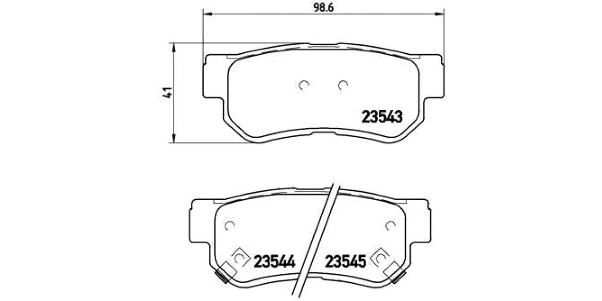 Brake Pads Rear Set (Brembo) (P30014)