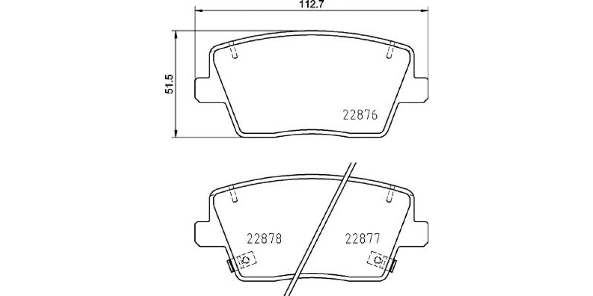 Brake Pads Rear Set (Brembo) (P30112)