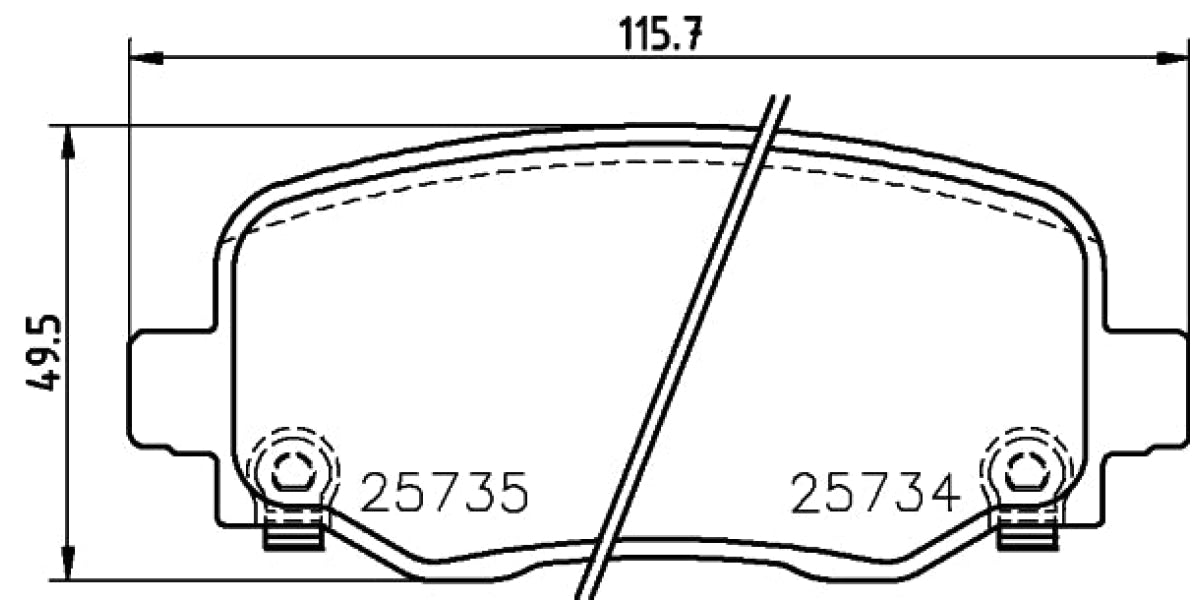 Brake Pads Rear Set (Brembo) (P37020)