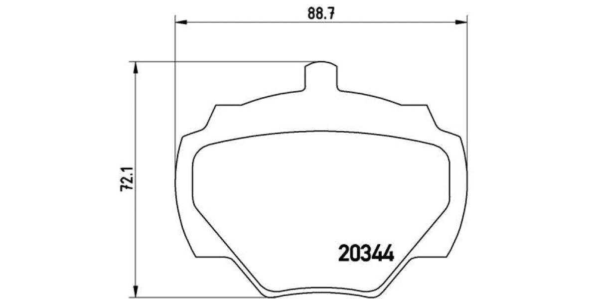 Brake Pads Rear Set (Brembo) (P44001)