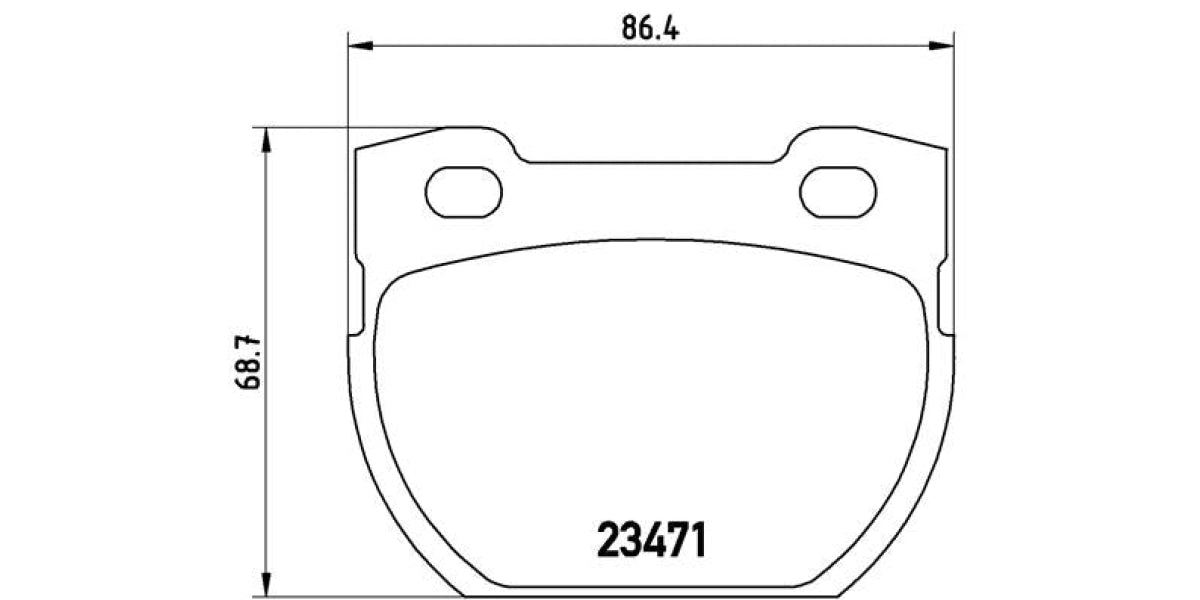 Brake Pads Rear Set (Brembo) (P44007)