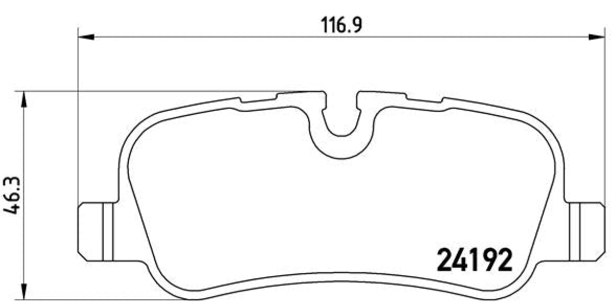 Brake Pads Rear Set (Brembo) (P44013)