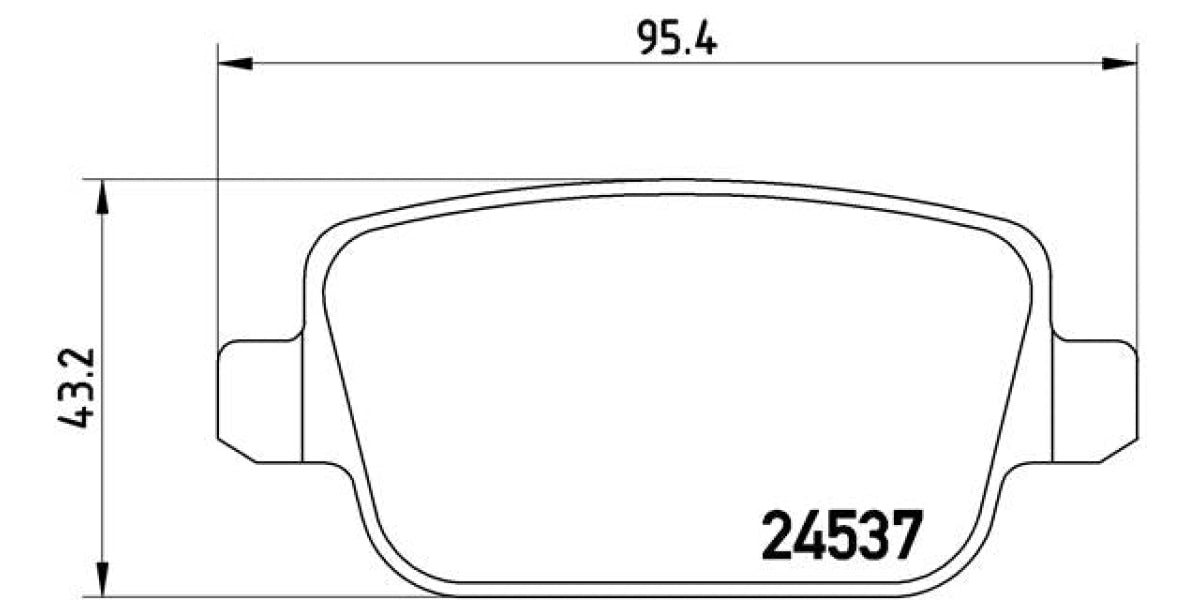 Brake Pads Rear Set (Brembo) (P44017)