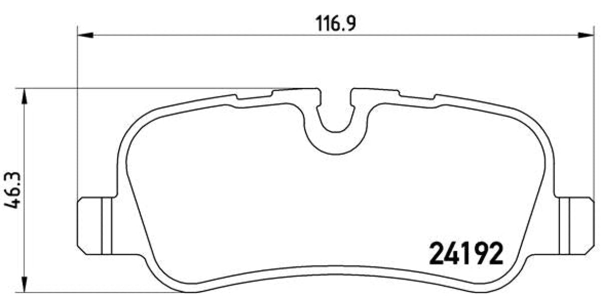 Brake Pads Rear Set (Brembo) (P44019)
