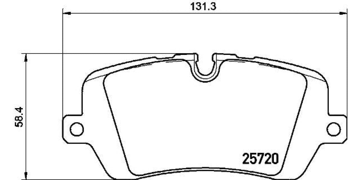 Brake Pads Rear Set (Brembo) (P44021)