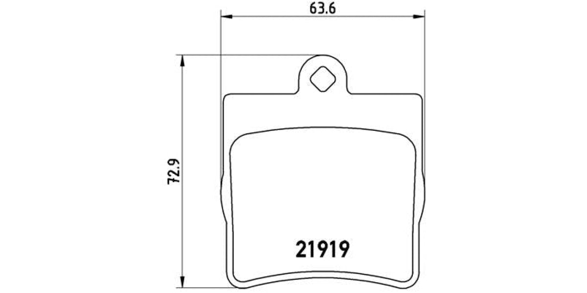 Brake Pads Rear Set (Brembo) (P50025)