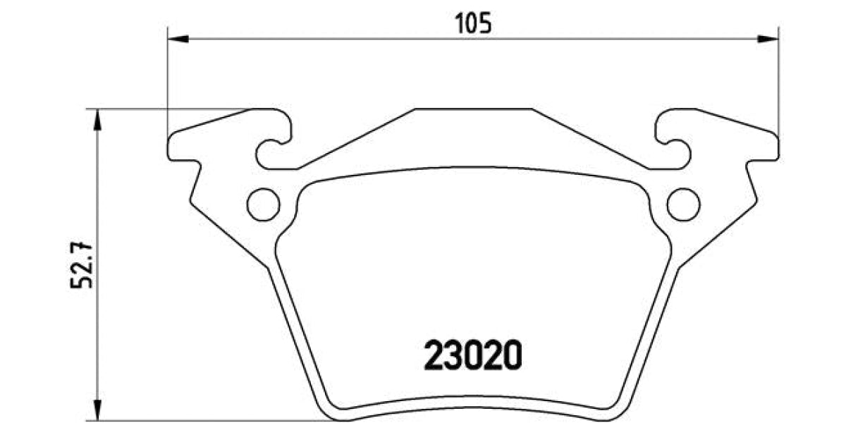 Brake Pads Rear Set (Brembo) (P50032)