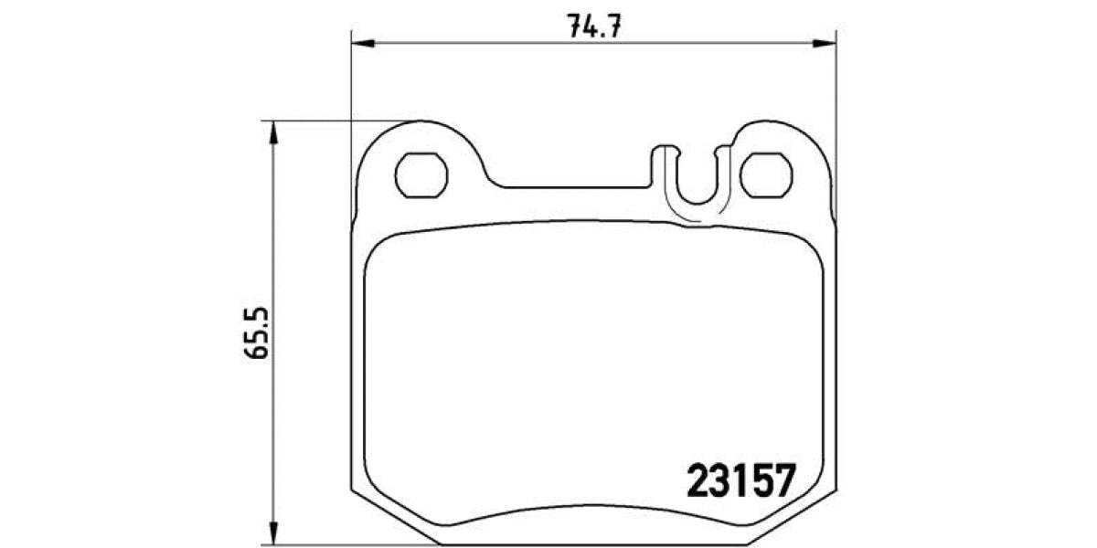 Brake Pads Rear Set (Brembo) (P50043)