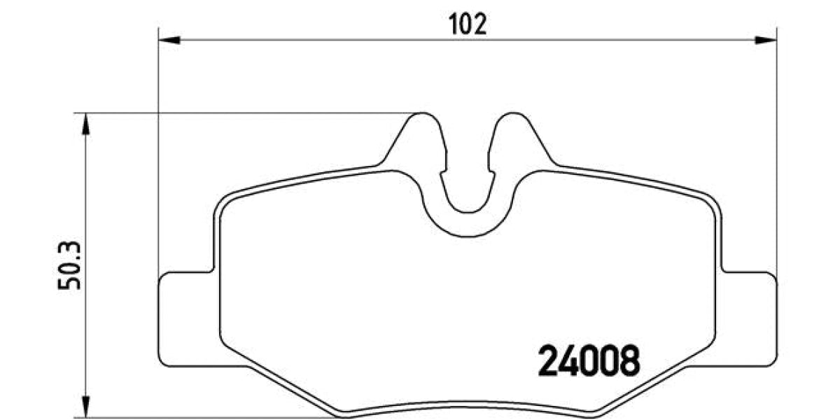 Brake Pads Rear Set (Brembo) (P50051)