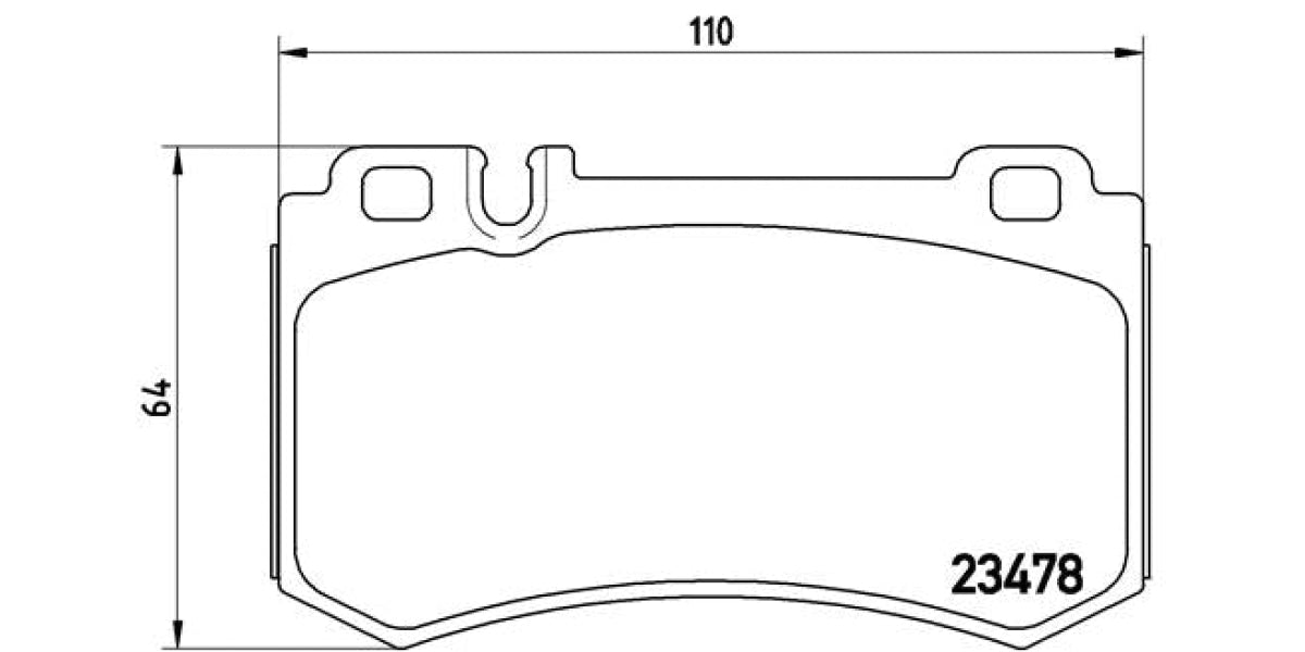 Brake Pads Rear Set (Brembo) (P50061)