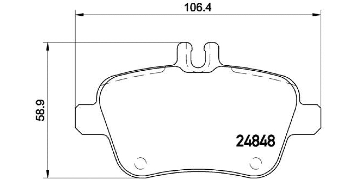Brake Pads Rear Set (Brembo) (P50091)