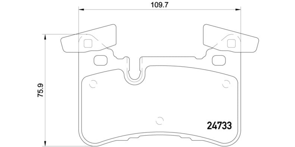 Brake Pads Rear Set (Brembo) (P50110)