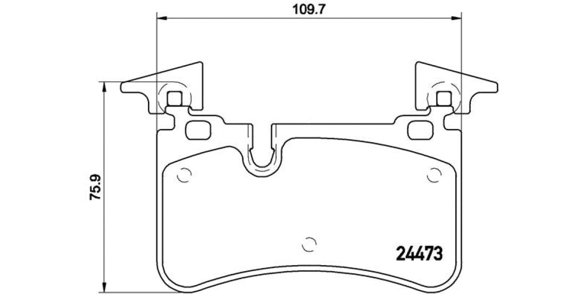 Brake Pads Rear Set (Brembo) (P50113)