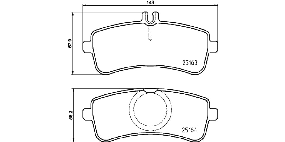 Brake Pads Rear Set (Brembo) (P50132)