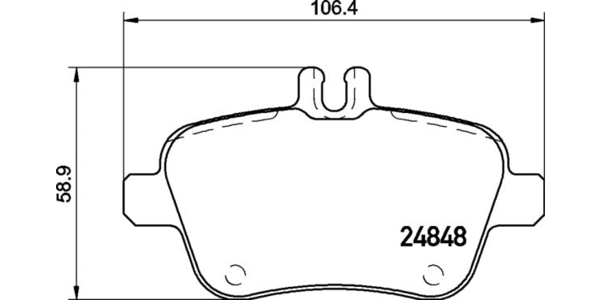 Brake Pads Rear Set (Brembo) (P50135)