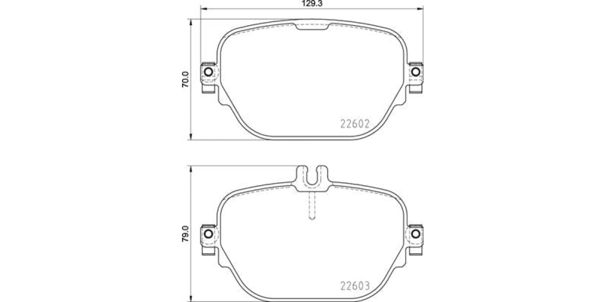 Brake Pads Rear Set (Brembo) (P50138)