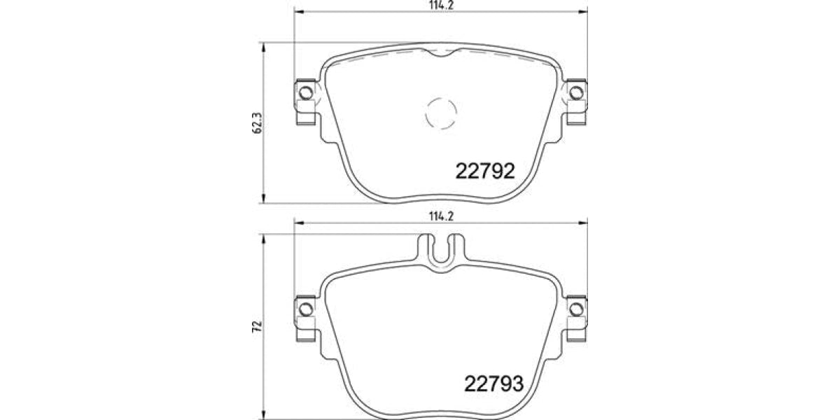 Brake Pads Rear Set (Brembo) (P50141)