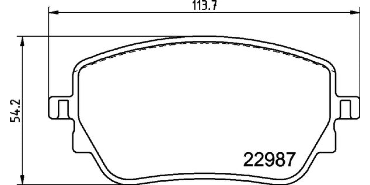 Brake Pads Rear Set (Brembo) (P50148)