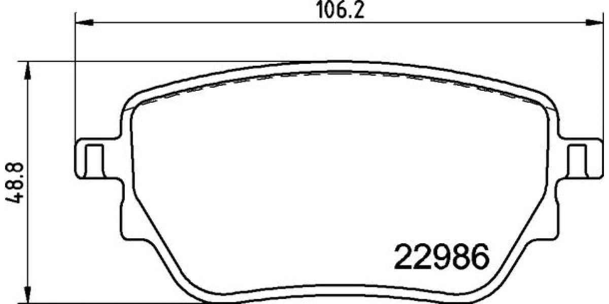 Brake Pads Rear Set (Brembo) (P50151)