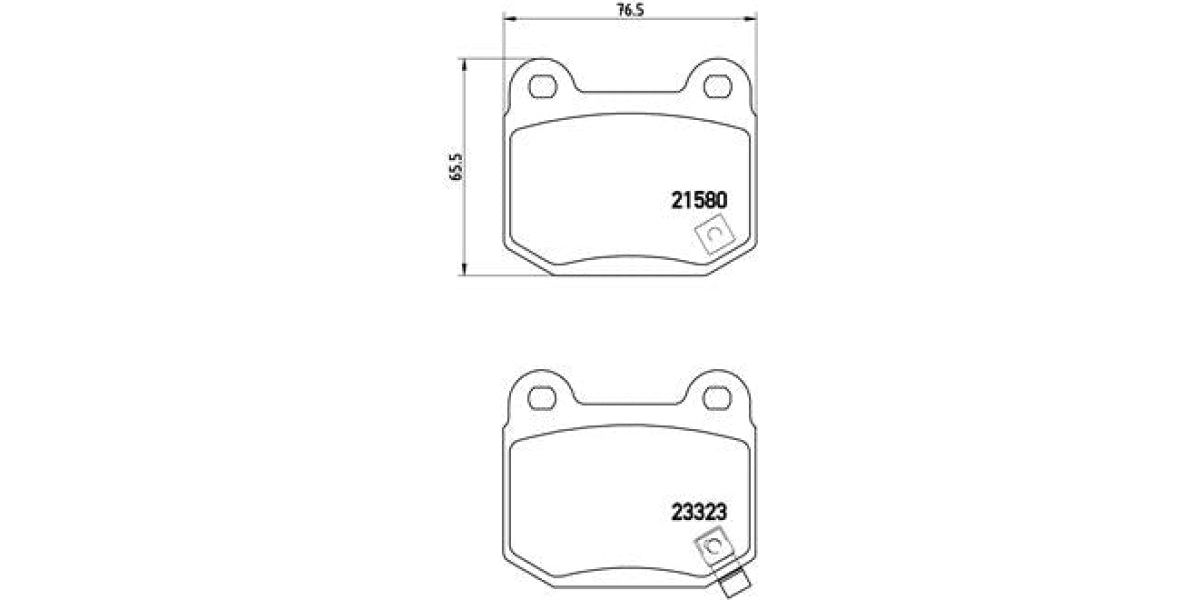 Brake Pads Rear Set (Brembo) (P56048)