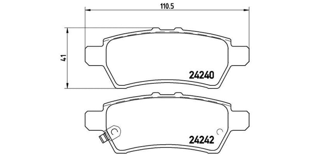 Brake Pads Rear Set (Brembo) (P56060)