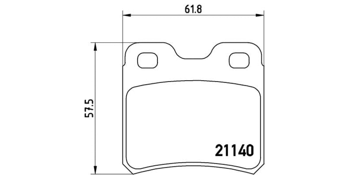 Brake Pads Rear Set (Brembo) (P59018)