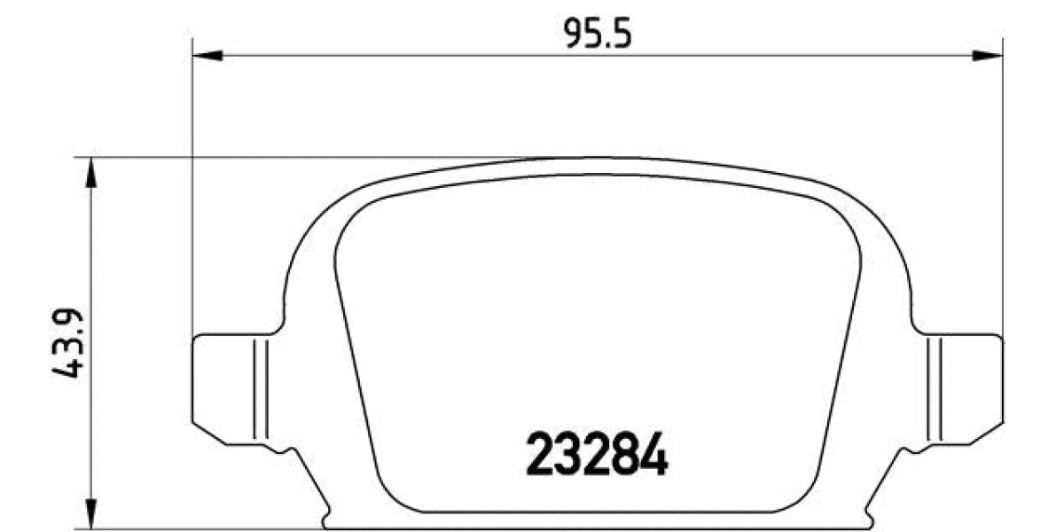 Brake Pads Rear Set (Brembo) (P59037)